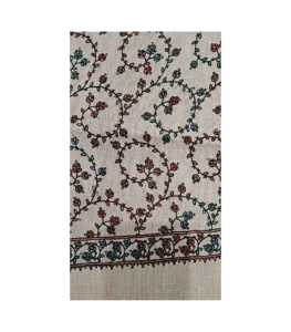 Pure Wool Shawl (Needle Work In Grey) - Image 4